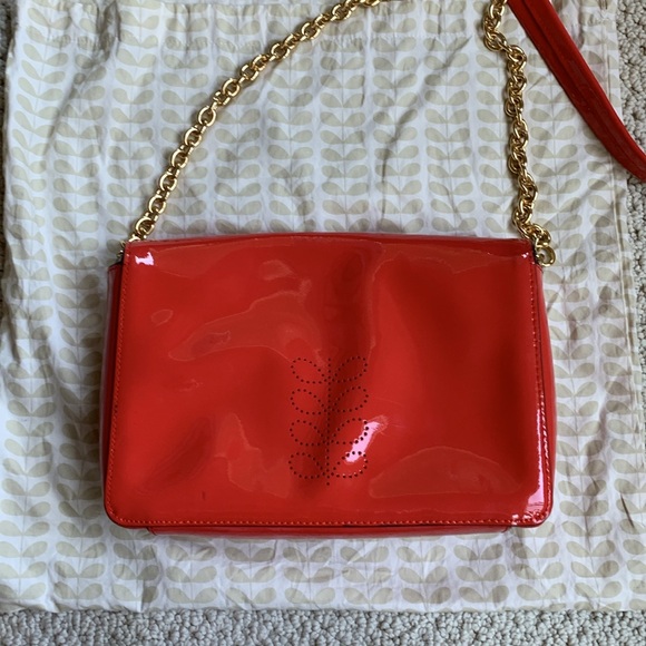 🍅 Orla Kiely patent leather bag Rare joy - Picture 2 of 5